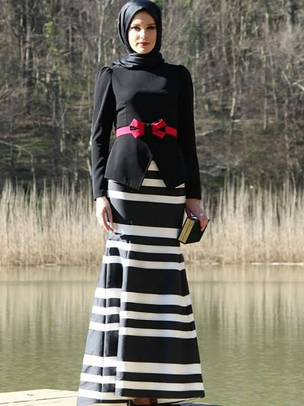 Şık Tesettür Etek Modelleri