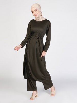 Haki Tunik&Pantolon İkili Takım Haki Tunik&Pantolon İkili Takım