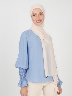 Bej Elite Şifon Şal