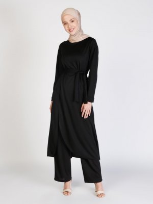 Siyah Tunik&Pantolon İkili Takım