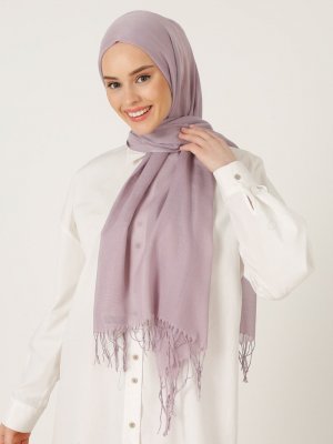 Lila Paşmina Şal