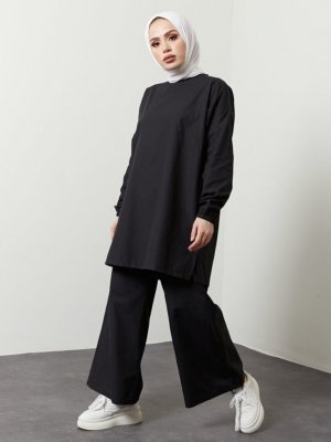 Siyah Rahat Kesim İkili Takım Siyah Rahat Kesim İkili Takım
