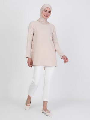 Ekru Klasik Pantolon Ekru Klasik Pantolon