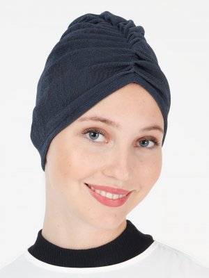 Lacivert Hazır Türban Lacivert Hazır Türban
