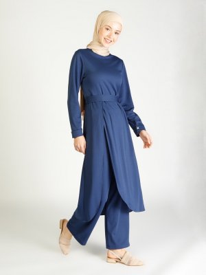İndigo Tunik&Pantolon İkili Takım İndigo Tunik&Pantolon İkili Takım
