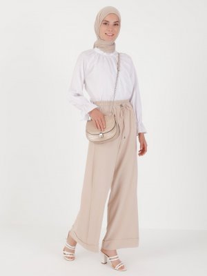 Taş Beli Lastikli Pantolon Taş Beli Lastikli Pantolon