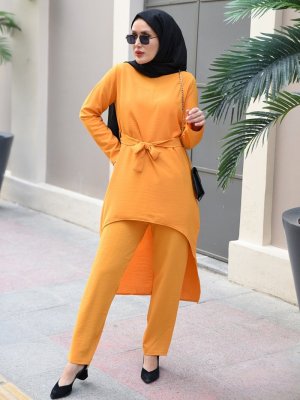 Hardal Tunik&Pantolon İkili Aerobin Takım