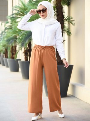Taba Beli Lastikli Salaş Pantolon