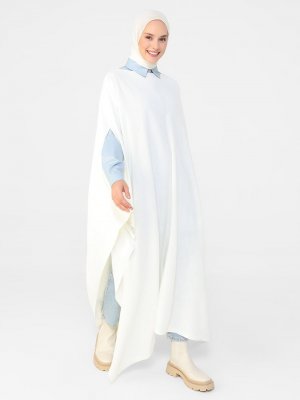 Off White Oversize Triko Panço