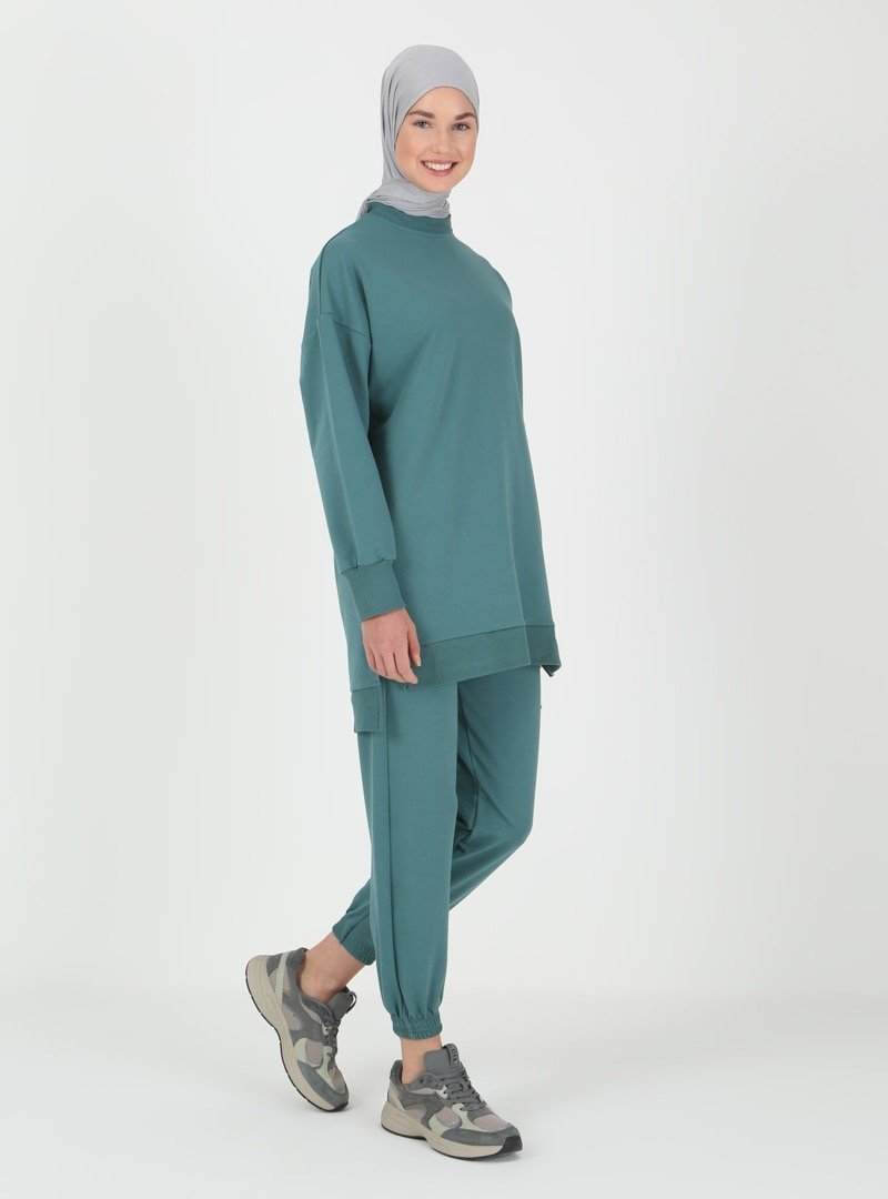 VUKKA Petrol Tunik &amp; Pantolon İkili Takım