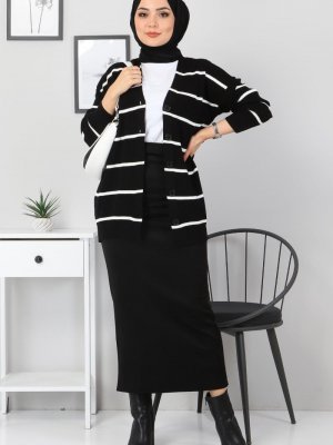 Siyah Süet Kalem Etek Siyah Süet Kalem Etek