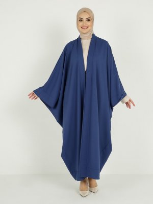İndigo Dökümlü Abaya İndigo Dökümlü Abaya