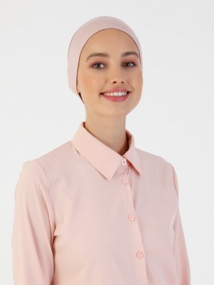 Pudra Penye Geniş Ebatlı Geçme Bone