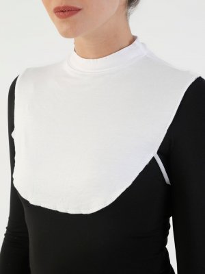 Beyaz Penye Boyunluk Beyaz Penye Boyunluk