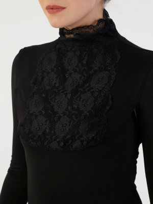 Siyah Dantelli Boyunluk Siyah Dantelli Boyunluk