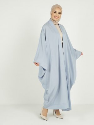Mavi Dökümlü Abaya Mavi Dökümlü Abaya