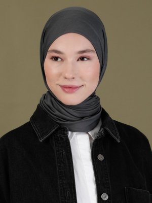Koyu Gri Penye Eşarp Koyu Gri Penye Eşarp