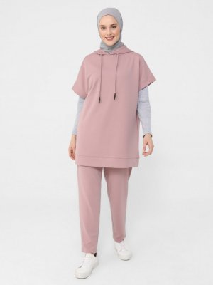 Derin Pembe Tunik & Pantolon İkili Takım Derin Pembe Tunik & Pantolon İkili Takım