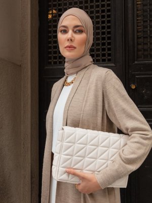 Vizon Uzun Triko Hırka Vizon Uzun Triko Hırka