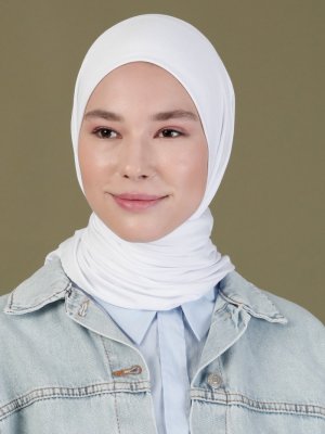 Beyaz Penye Eşarp Beyaz Penye Eşarp