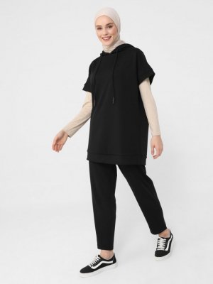 Siyah Tunik & Pantolon İkili Takım