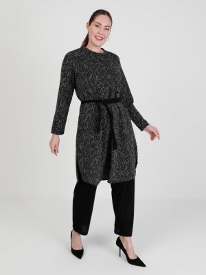 Siyah Tunik & Pantolon İkili Takım Siyah Tunik & Pantolon İkili Takım