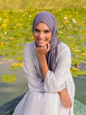 Gri Organik Pamuk Şal