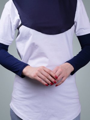 Lacivert Kolluk Viskon Kumaş Düz