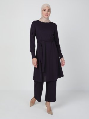 Mürdüm Tunik & Pantolon İkili Takım Mürdüm Tunik & Pantolon İkili Takım