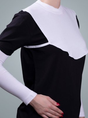 Krem Boyunluk Viskon Kumaş Düz