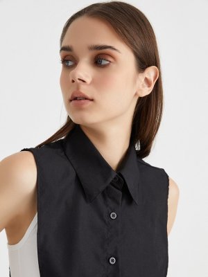 Siyah Gömlek Yaka Boyunluk Siyah Gömlek Yaka Boyunluk