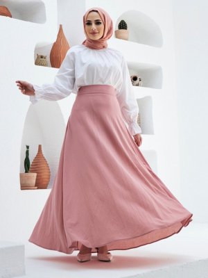 Pudra Kloş Etek Pudra Kloş Etek