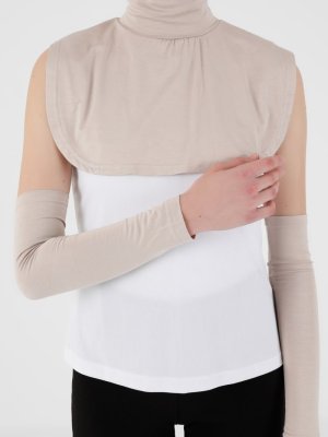 Yakalık & Kolluk İkili Set Açık Vizon Yakalık & Kolluk İkili Set Açık Vizon