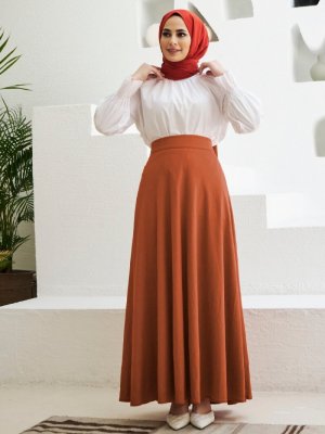 Taba Kloş Etek Taba Kloş Etek