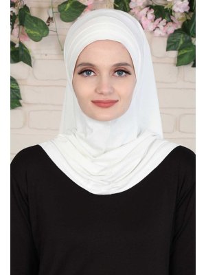 Pratik Penye Şal,krem,ps