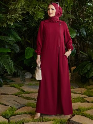 Bordo Denim Kot Ferace Bordo Denim Kot Ferace