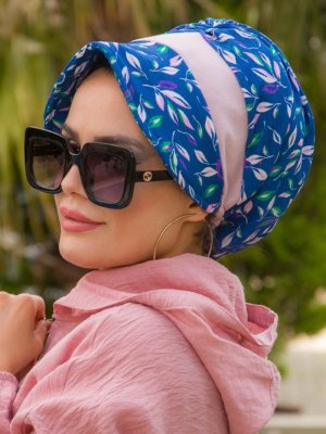 İndigo Yaprak Bantlı Şapka Bone