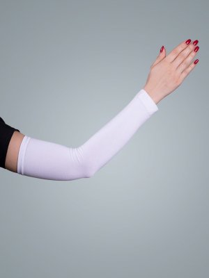 Beyaz Kolluk Viskon Kumaş Düz