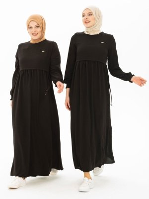 Siyah Bolero Detaylı Spor Elbise Siyah Bolero Detaylı Spor Elbise