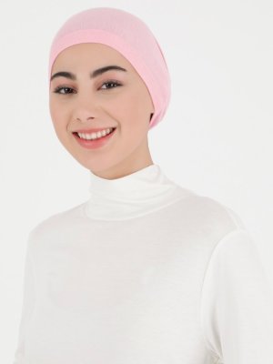 Pembe Likralı Geçme Bone Pembe Likralı Geçme Bone