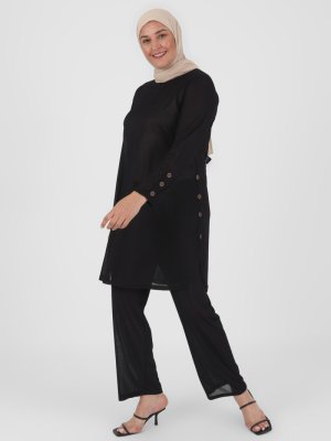 Tunik & Pantolon İkili Takım Mürdüm Tunik & Pantolon İkili Takım Mürdüm