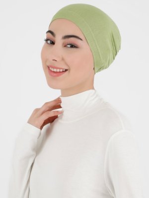 Likralı Geçme Bone Çimen Yeşili Likralı Geçme Bone Çimen Yeşili
