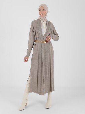 Vizon Uzun Triko Hırka