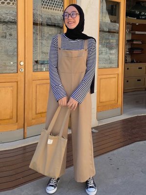 Karamel Keten Salopet Tulum Karamel Keten Salopet Tulum