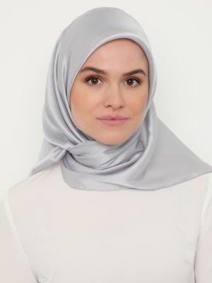 Gri Kristal Eşarp Açık Gri Kristal Eşarp Açık