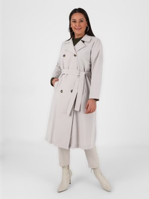 Taş Kuşak Detaylı Trençkot