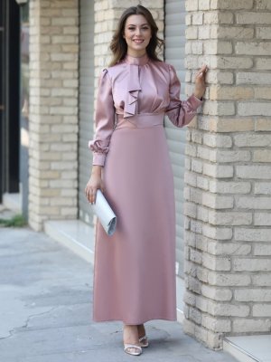 Pudra Damla Abiye Elbise