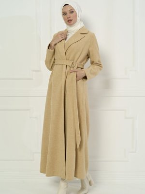 Taba Balıksırtı Desenli Kaban