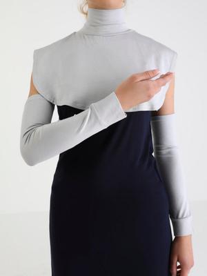 Çıtçıt Yakalık Kolluk Set Açık Gri Çıtçıt Yakalık Kolluk Set Açık Gri