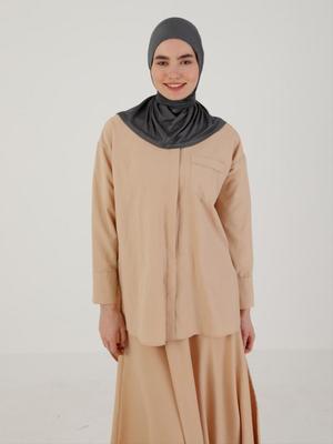 Gri Hazır Türban Koyu